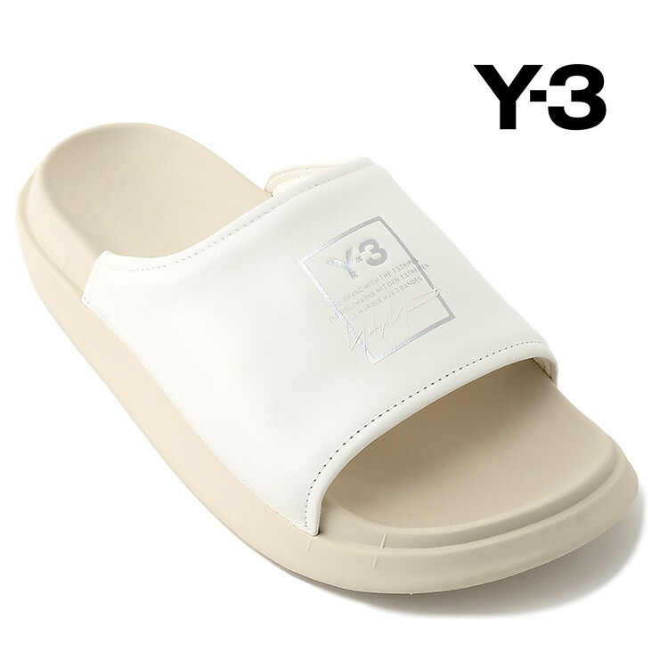 ワイスロバート・エドワード・リー Y-3 横すべり サンダル KI4032 Y-3 SLIDE-OWHITE【新作】