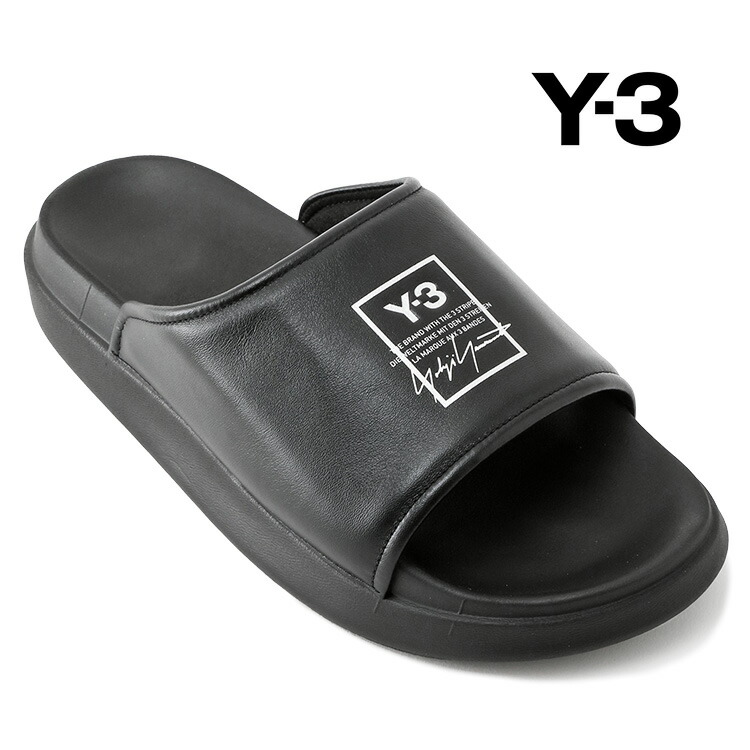 ワイスロバート・エドワード・リー Y-3 横すべり サンダル KI4033 Y-3 SLIDE-BLACK【新作】