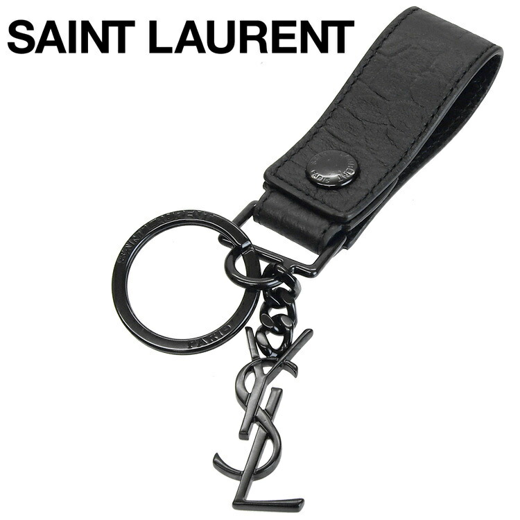 サンローラン Saint Laurent Ysl モノグラム 暗示保持者 キー土俵 5123 C9h0u 1000 贈答品雑貨 Saint Laurent Paris モノグラム キーリング ネグロイド クロコダイルエンボスなめし革5123 C9h0u 1000 Pasadenasportsnow Com