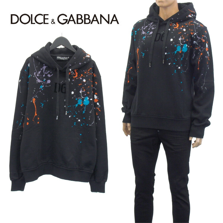 ドルチェ ガッバーナ Dolce Gabbana スプラッターペイント スウェット パーカー Dgロゴタイプ フーディー G9of9t G7xtr S9000 Springsale Dolce Gabbana 顔料工業 セーターパーカー S9000g9of9t G7xtr Pasadenasportsnow Com