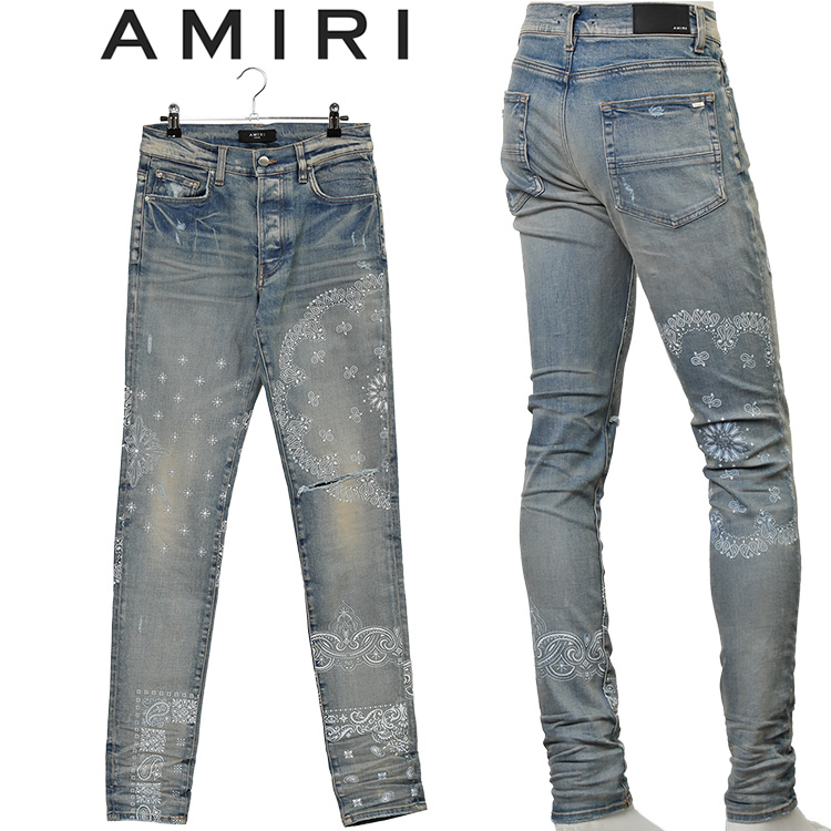 大切な アミリ Amiri ジーンズ Old English Amiri Jeans Mds012 408 Clay Indigo Awsale ズボン パンツ