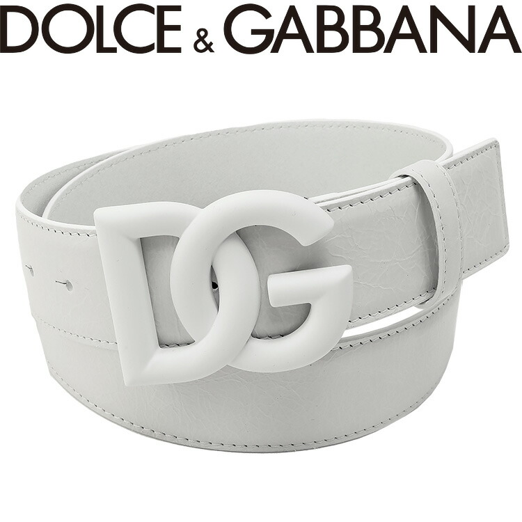 ドルチェガッバーナ DOLCEGABBANA ベルト マットナッパレザー DG オーバーラッピング ロゴバックル BC4646-AQ392-8Z032  2021年レディースファッション福袋