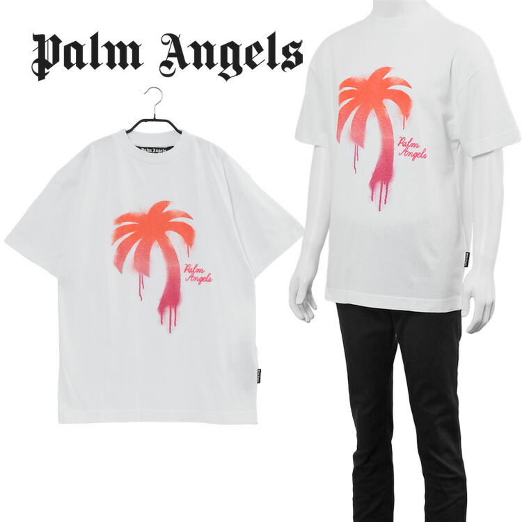 『人気デザイン』　パームエンジェルス　Tシャツ バックロゴ　ホワイト　【S】 楽天市場】パームエンジェルス PALM ANGELS メンズ トップス T