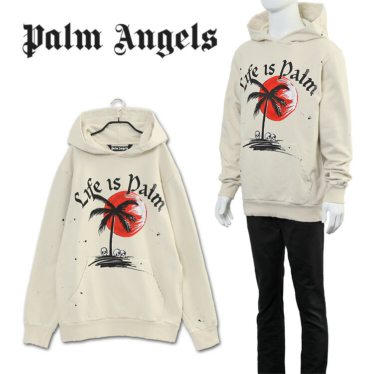 【Palm Angels】パームツリープリント パーカー ホワイト 楽天市場】9 PALM ANGELS パームエンジェルス PMBB036C99FLE001