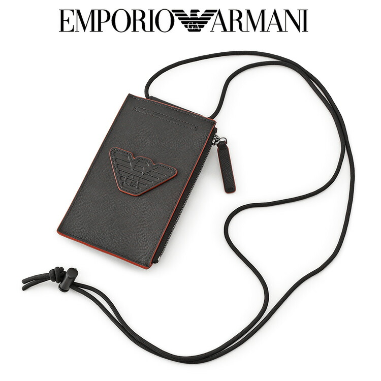 国内直営**EMPORIO ARMANI**スマートフォンホルダー ミニポーチ undefined