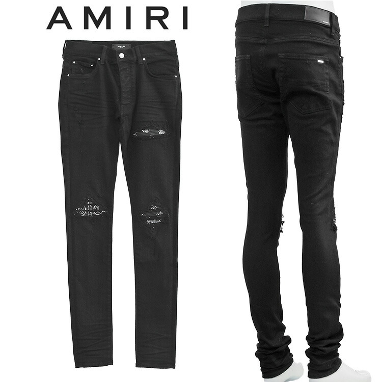 Amiri アミリ ブラック デニム ジーンズ ストレート ジップ 楽天市場】アミリ AMIRI ジーンズ PXMDS154-BLACK_OD【新作