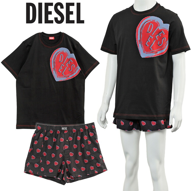 楽天市場】ディーゼル DIESEL セットアップ Tシャツ ハーフパンツ 