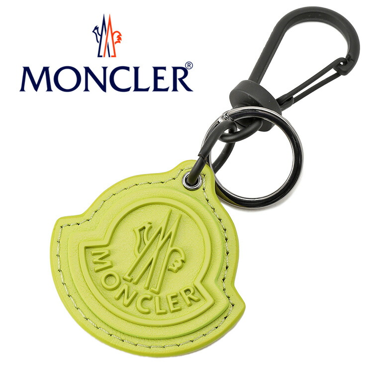 モンクレール ジレ型ロゴ パッチ キーリング MONCLER モンクレール キーホルダー キーリング ジレ型