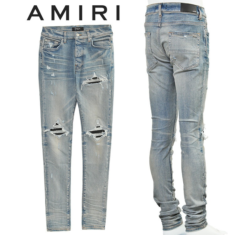 AMIRI クラッシュデニムパンツ アミリ AMIRI メンズ パンツ ボトムス ロゴ クラッシュ加工