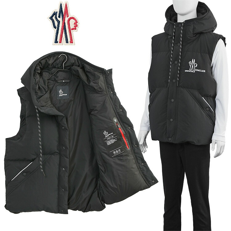楽天市場】MONCLER Matt Black LAUSEN ダウンベスト 1A001-31-597Y2