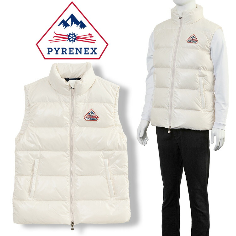 ピレネックス PYRENEX ダウンベスト ジョン3 シャイニー HUW017 JOHN 3 SHINY-CHALK 1041 チョーク【新作】【アウター】 29,731円