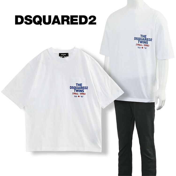 DSQUARED2 Tシャツ D2 カラーウェーブ クール S74GD1092S2300910 DSQUARED2 Tシャツ D2 カラーウェーブ クール S74GD1092S2300910