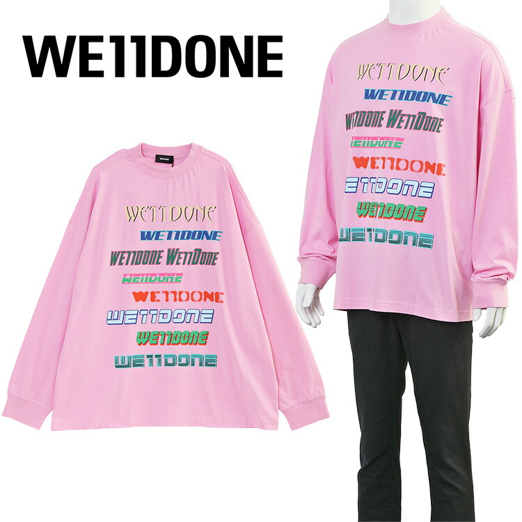 ウェルダン WE11DONE ロンT ピンク WD-TT1-22-848-U-LIGHT_PINK【新作】