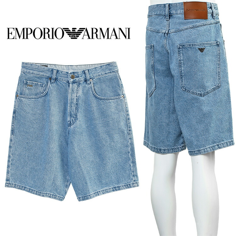 エンポリオアルマーニ EMPORIO ARMANI ハーフパンツ ウォッシュデニム EM001723-AF13269-MB002【新作】【エントリーでポイント5倍】|IMPORTBRAND JP