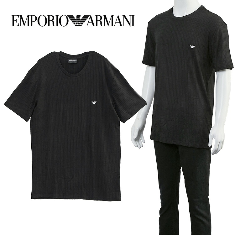 エンポリオアルマーニ EMPORIO ARMANI アンダーウェア クルーネック Tシャツ 刺しゅうロゴ EM000379-AF12034-UC001【新作】