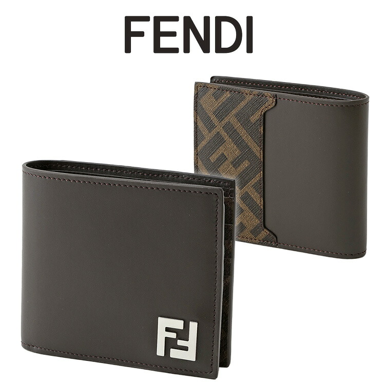 FENDI - ダイアゴナル 財布 FFモチーフ 二つ折り財布 FENDI - ダイアゴナル 財布 FFモチーフ 二つ折り財布 Amazon.co