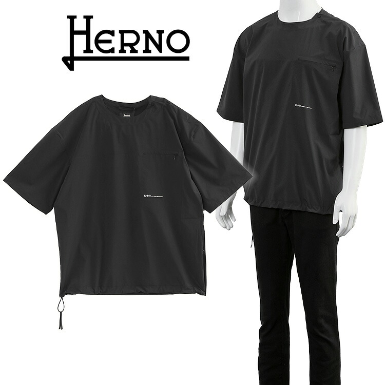 ヘルノ HERNO ラミナー エキストラライト ストレッチ Tシャツ TS00001UL-12832S-9300 NERO【新作】