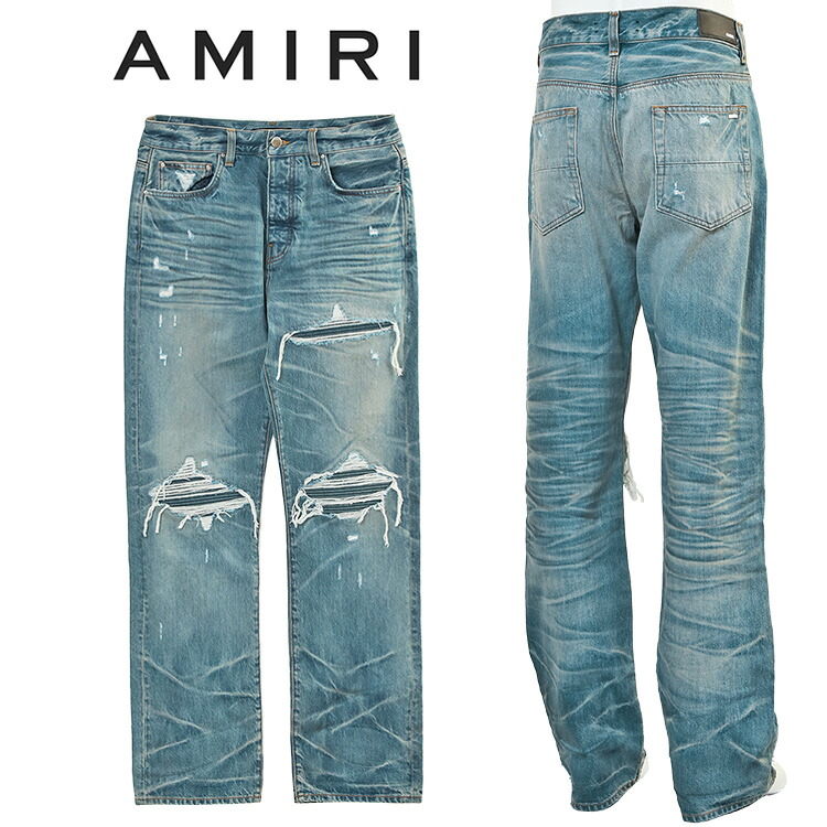 楽天市場】アミリ AMIRI ダメージ ジーンズ アミリ デニム MX1 BANDANA