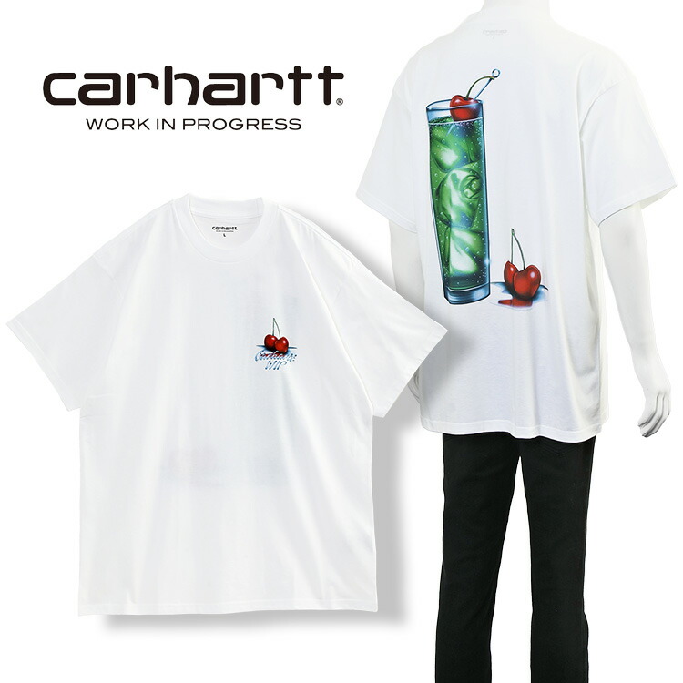 Carhartt WIP ティーシャツ ジェイク ガルシア グラフィック ルーズフィット I035208-02XX：白いこと【新作】
