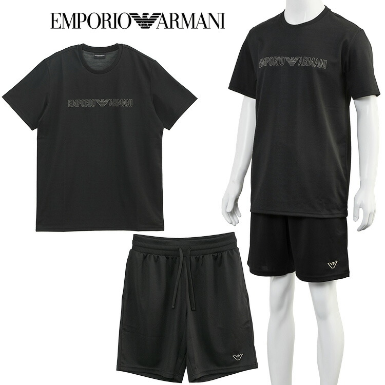 【関税込】EMPORIO ARMANI ロゴプリント Tシャツ & ハーフパンツ 楽天市場】エンポリオ・アルマーニ EMPORIO ARMANI セットアップ