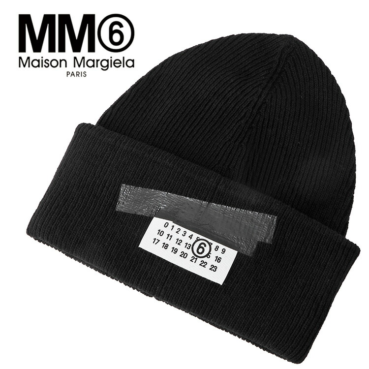 大人もOK!! MM6 Maison Margiela ニット帽 ビーニー　黒 楽天市場】Maison Margiela メゾンマルジェラ 4ステッチ