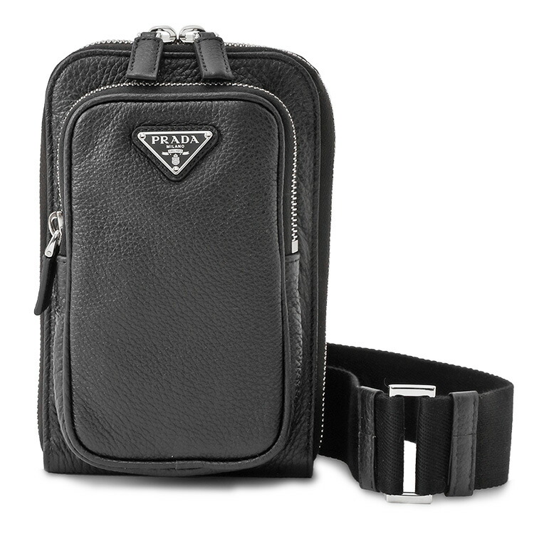 PRADA iPhone15pro サフィアーノレザー カバー ブラック 直営店☆PRADA サフィアーノレザー iPhone 15 Pro Max用カバー