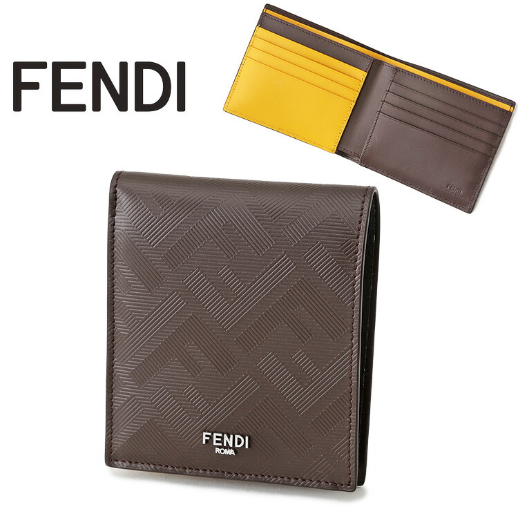 楽天市場】【財布】FENDI フェンディ ズッカ柄 FFロゴ 2つ折財布 二