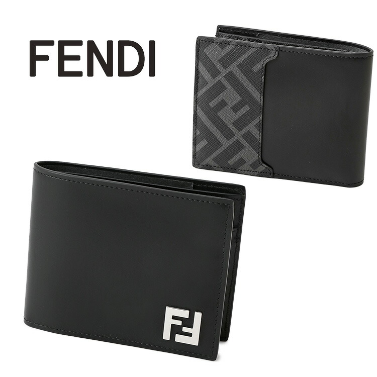 楽天市場】フェンディ 財布 メンズ FENDI シャドー コンパクト二つ折り