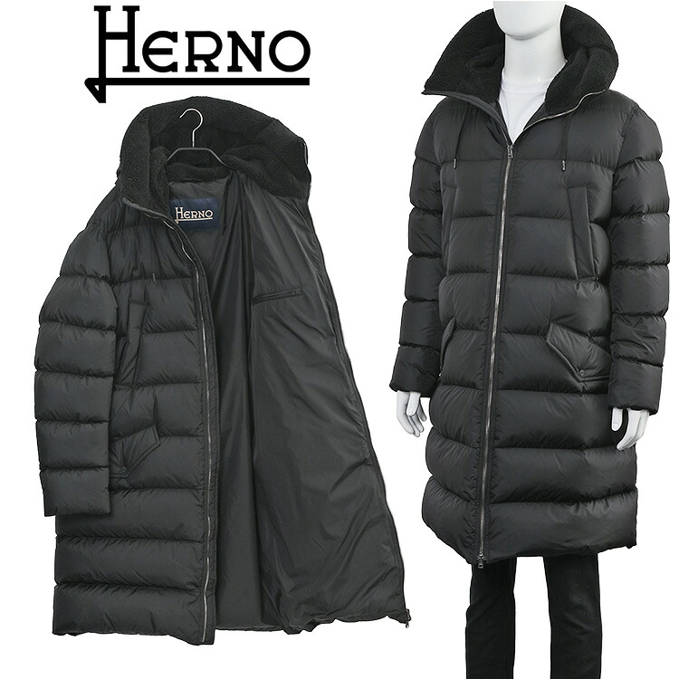 【楽天市場】ヘルノ ダウン HERNO ボア ダウンコート POLAR-TECH ポーラテック PI001298U-12004Z-9389 ...