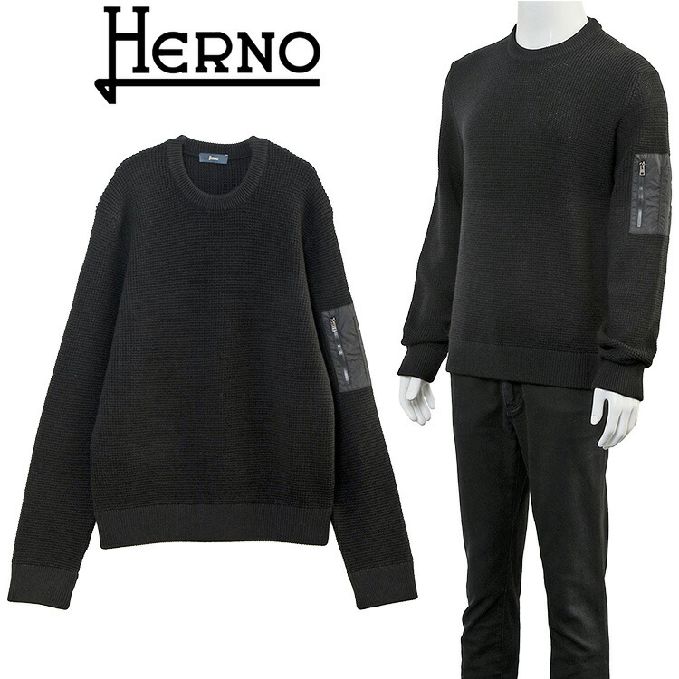 ヘルノ HERNO ウールセーター MG000173U-70259-9300_NERO【新作】