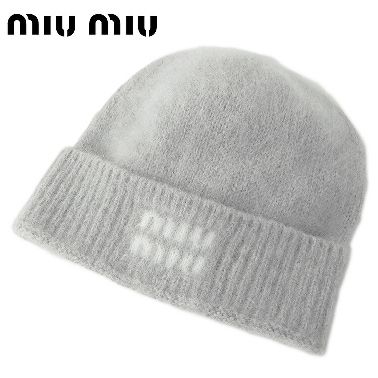 Miu Miu アルパカウール ニット帽 ホワイト 楽天市場】MIU MIU ミュウミュウ 帽子 アルパカ ビーニー ニット帽