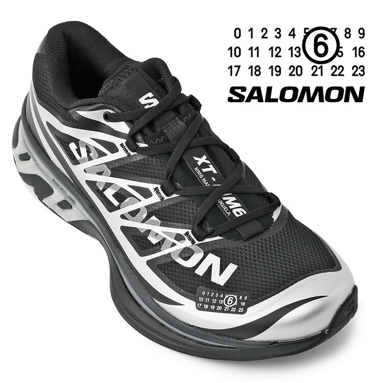MM6 × SALOMON XT-MM6 スニーカー ブラック/シルバー SH1WS0020-P6303-HB049【新作】