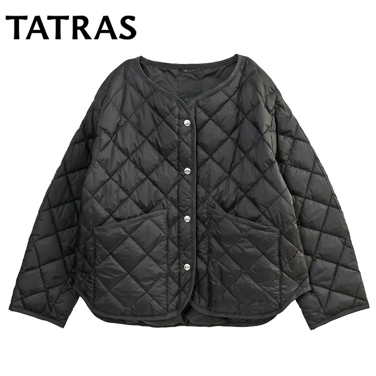 TATRAS タトラス ASTER アスター ダウンジャケット 同色ロゴ LJXA0073014668 ASTER-001 BLACK【新作】 タトラス ダウン レディース
