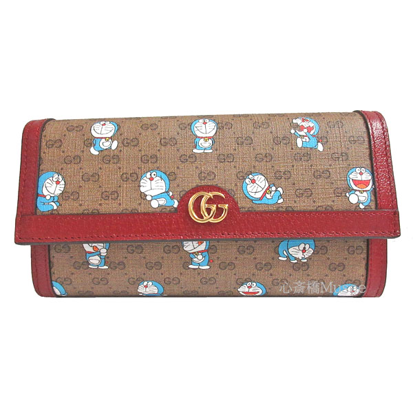 長財布 Doraemon Gucci 新品 Gucci Doraemon 水色 Gg柄 長財布 Gucci ドラえもん グッチ プリント コレクション 21年限定 ドラえもん グッチ プリント Ggウォレット ロング フラップ 長財布 21年限定コラボ どらえもん 水色 スペシャル ショッパー ラッピング