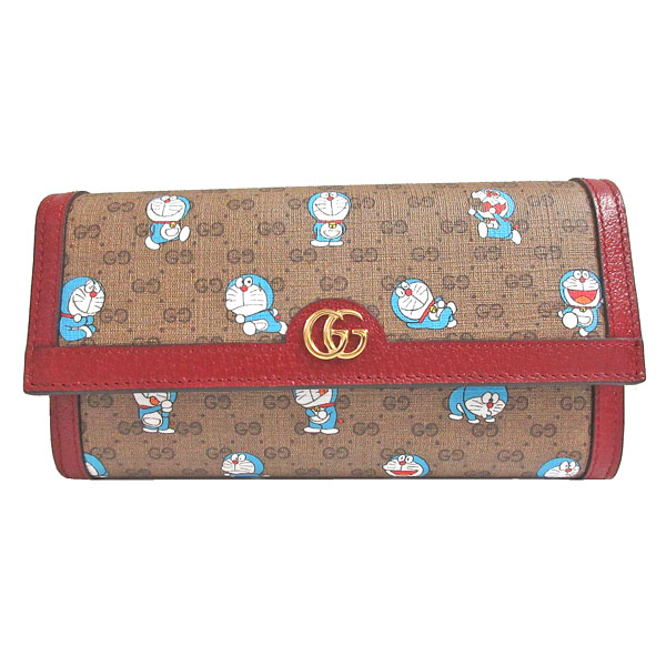 新品 Gucci Doraemon Gucci ドラえもん グッチ コレクション プリント Ggウォレット ロング フラップ 長財布 21年限定コラボ どらえもん 水色 スペシャル ショッパー ラッピング Mergertraininginstitute Com