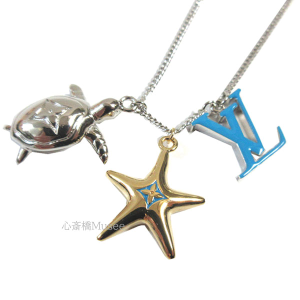 新品 Vuitton ルイヴィトン ペンダント Lvタートル ネックレス M カメ Lv イニシャル メンズ アクセサリー ネックレス Lv ビトン ルイヴィトン 箱 ラッピング ヒトデ Cgco Org