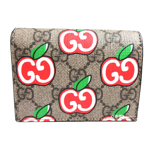 【楽天市場】≪新品≫GUCCI グッチ GGアップル コレクション カードケース ウォレット ミニ財布 リンゴ プリント GG カードケース