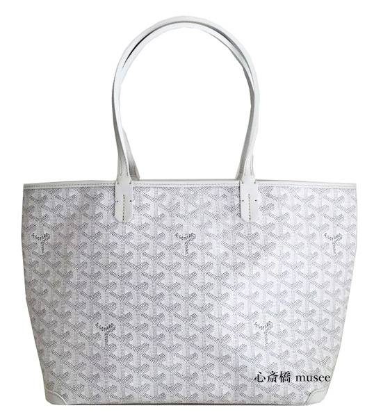 ✡ゴヤール サンルイGMトートバッグ 白ʕ￫ᴥ￩ʔ トートバッグ 純正売筋 
