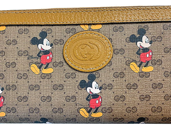 楽天市場 新品 Gucci グッチ Disney Gucci ディズニー グッチ ミッキー プリント Ggウォレット ロング ジップ 長財布 年限定コラボ ミッキースペシャルパッケージ ラッピング インポートミュゼ心斎橋筋一丁目店