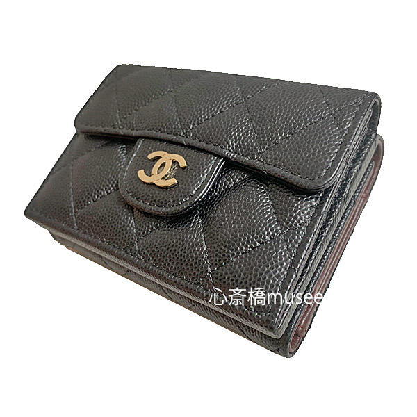 楽天市場】≪Brand new≫ CHANEL Zip Long Walette Black Gold