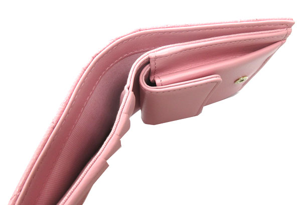 ≪ 新品 ≫ NK343 CCマーク ウォレット 二つ折り ピンク リボン pink