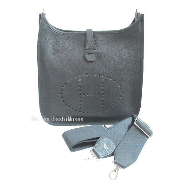 ’シンプル’【HERMES】エヴリン III 29 バッグ 金具 X シルバー 楽天市場】≪ 新品 ≫ エルメス エヴリン トロワ PM 29 ブルー