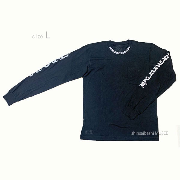 クロムハーツ　アーチロゴ　ポケットTシャツ　ブラック　Mサイズ クロムハーツ アーチロゴ ポケットTシャツ ブラック Mサイズ メンズ