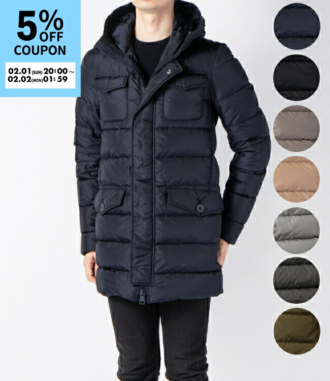 楽天市場】ヘルノ ダウンジャケット コート グレー メンズ HERNO