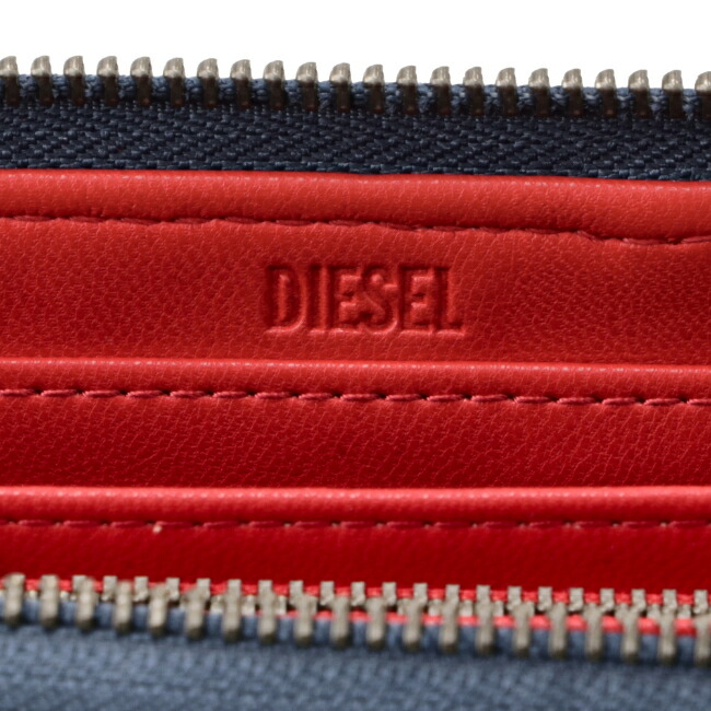 ディーゼル DIESEL 24 BLUE X08448-P4493-H1410 ZIP メンズ ラウンドファスナー長財布 財布  【12月スーパーSALE 財布