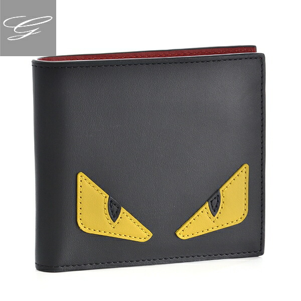 【楽天市場】フェンディ 二つ折り財布 FENDI 財布 メンズ MONSTER ブラック 7M0169-O73-F0U9T：Import