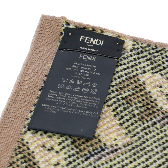 【楽天市場】【2019AW SALE】フェンディ/FENDI マフラー メンズ ストール FANGO+BIANCO FXS124-A85A