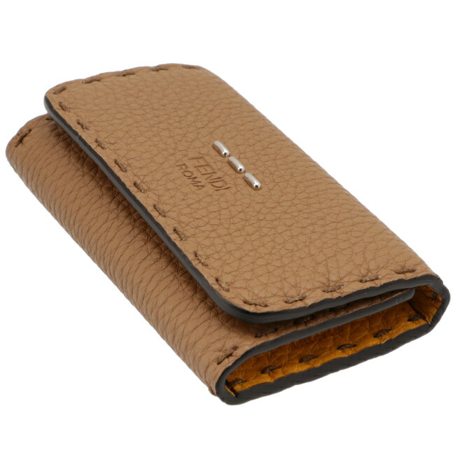 Sale フェンディ Fendi キーケース メンズ カーフスキン 6連キーケース Sand Arancio 21年春夏新作 7ap011 Adyx F1dzs Mowasay Com