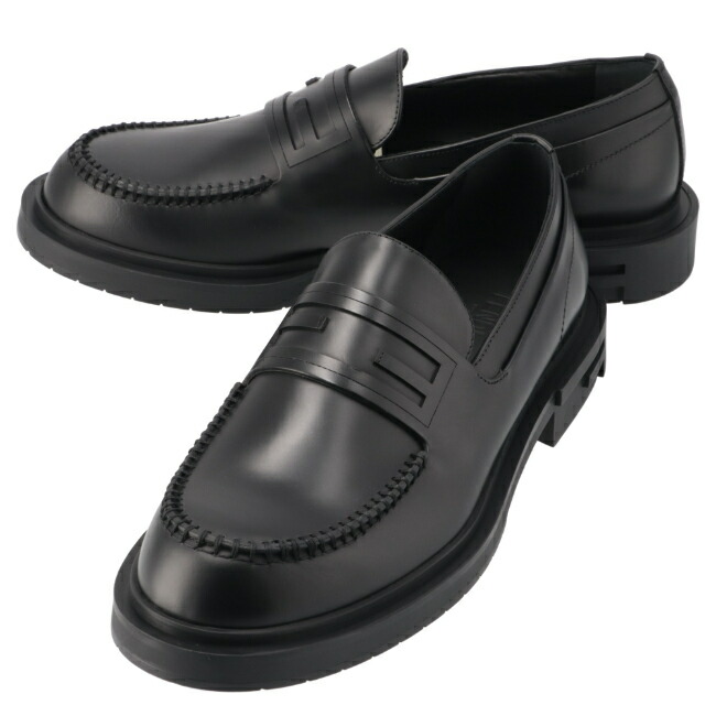 24SS new /FENDI トーナル FFモノグラムローファー Loafer Black 