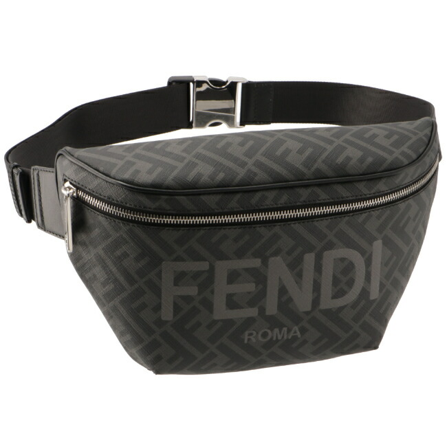 フェンディ FENDI バッグ メンズ FENDI Pelletteria ボディバッグ ウエストポーチ NERO PALLADIO 2022年秋冬新作 7VA562-AJJ4-F0GXN 0902markdown
